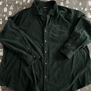 Bonobos mens big and tall prominent fit long sleeve Forest Green Corduroy Shirt